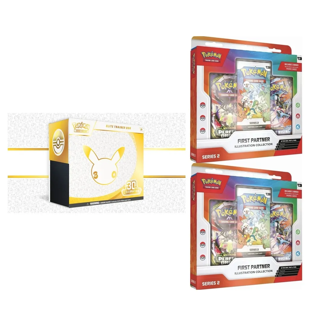 [Bundle] Pokemon 30th Elite Trainer Box + First Partner Series 2 (2 กล่อง)